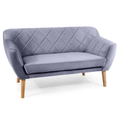 Sofa tapicerowana KARO 2 velvet szara