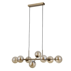 Lampa sufitowa, wisząca ERIMIDA miodowy mosiądz