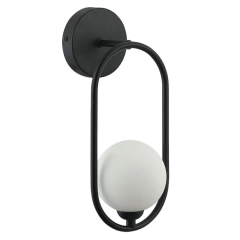 Kinkiet, lampa ścienna LUPUS czarna