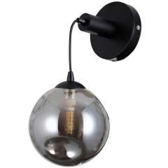 Lampa ścienna, kinkiet PERLOS dymiony