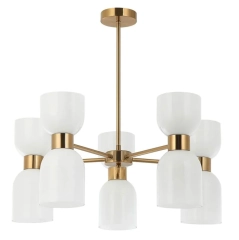 Lampa sufitowa, wisząca MONZA 5 mosiężna