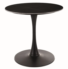 Stół okrągły ESPERO 80 cm czarny mat