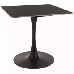 Stół okrągły ESPERO II 80 cm czarny mat