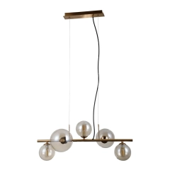 Lampa sufitowa, wisząca CANELLO 5 złota