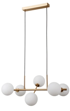Lampa sufitowa, wisząca MIRELLIO 6 mosiężna