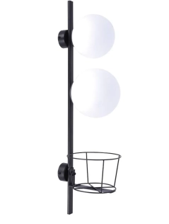 Kinkiet, lampa ścienna PLANT WALL czarny