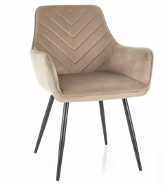 Krzesło tapicerowane FIG velvet beż 28