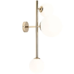 Kinkiet, lampa ścienna DIONE 3 złoty