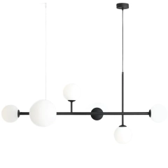 Lampa sufitowa wisząca DIONE 6 czarna