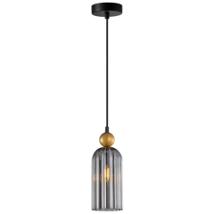 Lampa wisząca NARISA, złota dymiona
