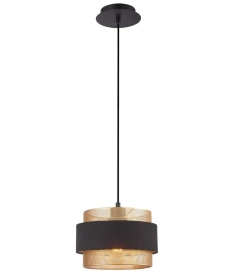 Lampa sufitowa wisząca czarno złota BANS