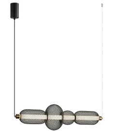 Lampa sufitowa wisząca MARCO 4 LED czarna