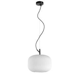 Lampa sufitowa wisząca RUES M 25cm czarna