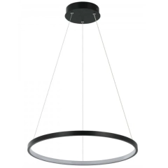 Lampa wisząca 66 cm RING czarna