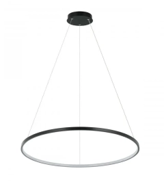 Lampa wisząca 40 cm czarna 4000K RING