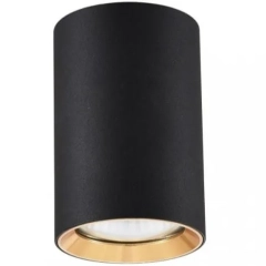 Lampa sufitowa, spot 13 cm czarny, złoty MANACOR