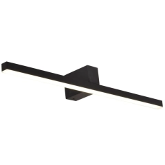 Kinkiet, lampa ścienna czarny NEVADA L LED