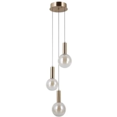 Lampa sufitowa wisząca STRELA 3 złota