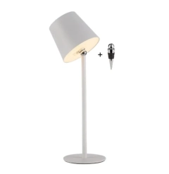 Lampka stołowa BOTERIA biała LED przenośna regulowana IP54