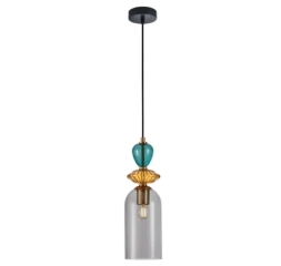Lampa wisząca Busco 1C klosz dymiony