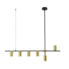Lampa wisząca ARIZONA 6 czarno - złota