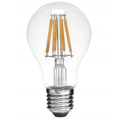 Żarówka LED Filament E27 ozdobna 8W barwa biała ciepła Edison