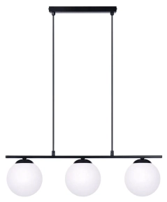 GLOBE 3 LAMPA WISZĄCA CZARNY