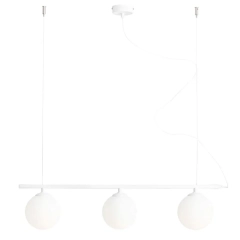 Lampa wisząca sufitowa BERYL GLASS 3 biała