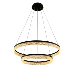 Lampa wisząca FROZI led 38W LED 3000K czarna