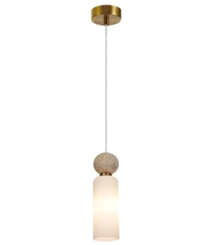 Lampa wisząca G9 40W SANTOS mosiężna