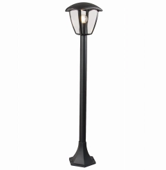 Lampa zewnętrzna stojąca czarna LANTERN