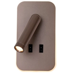 Kinkiet, lampa ścienna DORIA kawowy