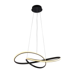 Lampa wisząca, sufitowa LED CONSA czarna