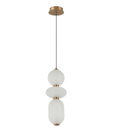 Lampa sufitowa wisząca NICO 3 złota