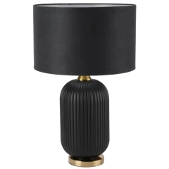 Lampa stołowa TAMIZA 65 cm czarna 1xE27