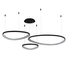 Lampa sufitowa, wisząca AMANDA 3 LED czarna