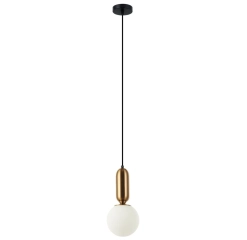 Lampa wisząca ALDEVA 1S brąz antyczny