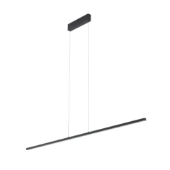 Lampa sufitowa wisząca czarna nad stół do salonu BAR LED 3000K S