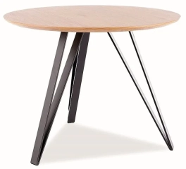 Stół okrągły TETIS 100 cm dąb