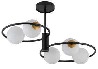 Lampa wisząca AQUA 5 czarna