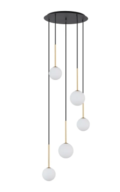 Lampa sufitowa wisząca KARO V złota