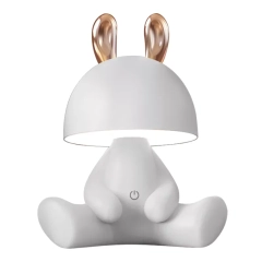 Lampka nocna stołowa KRÓLICZEK biała