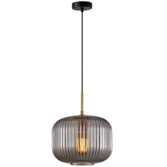 Lampa sufitowa wisząca GAVINO szkło dymione