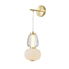Kinkiet, lampa ścienna ERIS LED złota