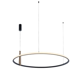 Lampa wisząca czarna WOOD CLAUD