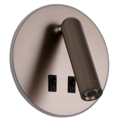 Lampa ścienna, kinkiet FURLA kawowy
