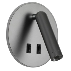Lampa ścienna, kinkiet FURLA szary