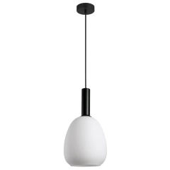Lampa sufitowa, wisząca GATER opalowa, biała