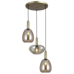 Lampa sufitowa, wisząca GATER 3 złota