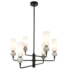 Lampa sufitowa, wisząca żyrandol SANTOS 6